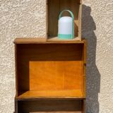 Vintage oak geometric drawer floor