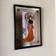 Vintage Alphonse Mucha Art Nouveau Mirror | Framed “Au Quartier Latin”