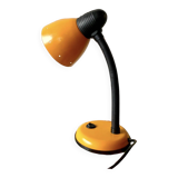Vintage orange painted metal desk lamp