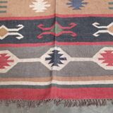 Kilim rug in jute and cotton. 125cm x 195cm