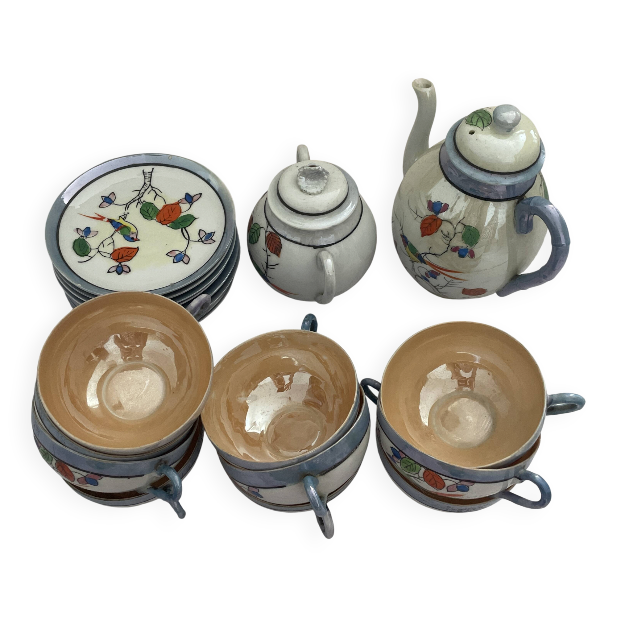 Ancient Japanese tea service