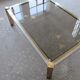 Table laiton et acier brossé 1970
