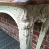 Louis XV style console patinated