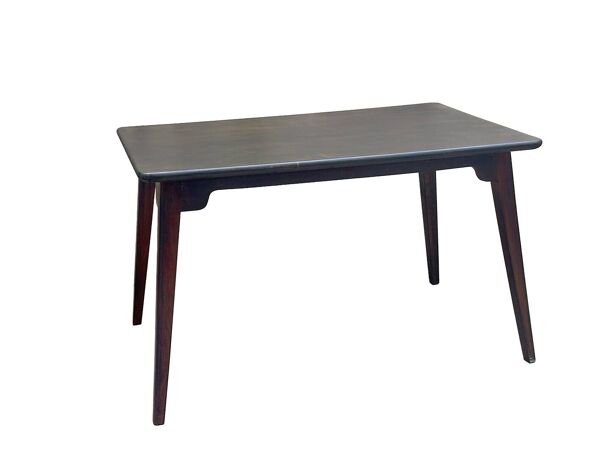 Petite table d'appoint danoise/table basse en acajou patiné.