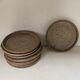 Set of 7 stoneware dessert plates
