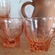5 pink glasses
