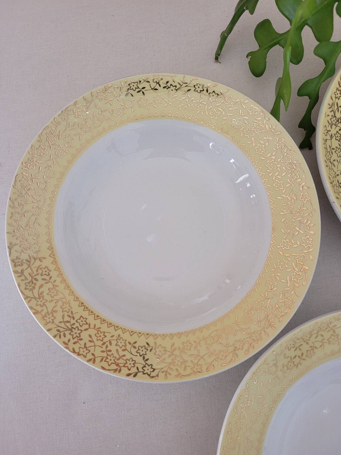 Set of 6 deep plates Badonviller