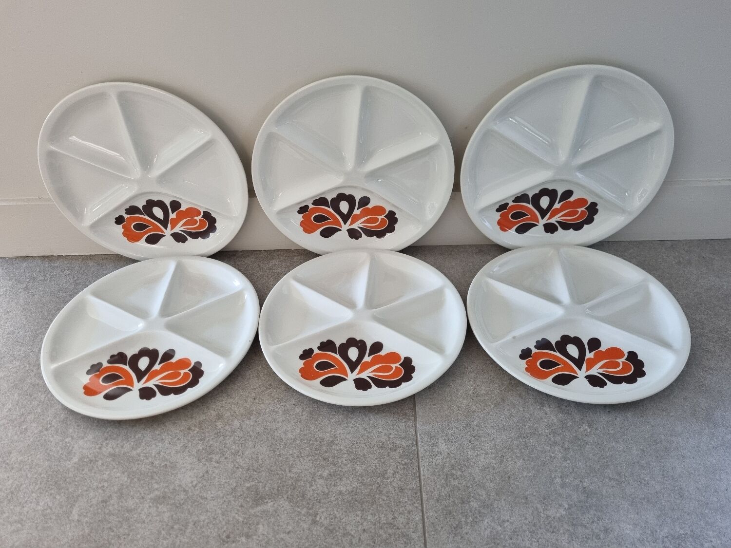 Le Creuset plates for fondue from 1970