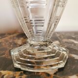 Art Deco vase in transparent glass