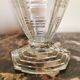 Vase art déco en verre transparent