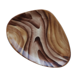 Fake wood dish Vallauris vintage