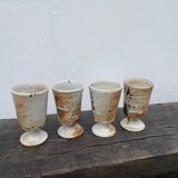 Signed stoneware cups
