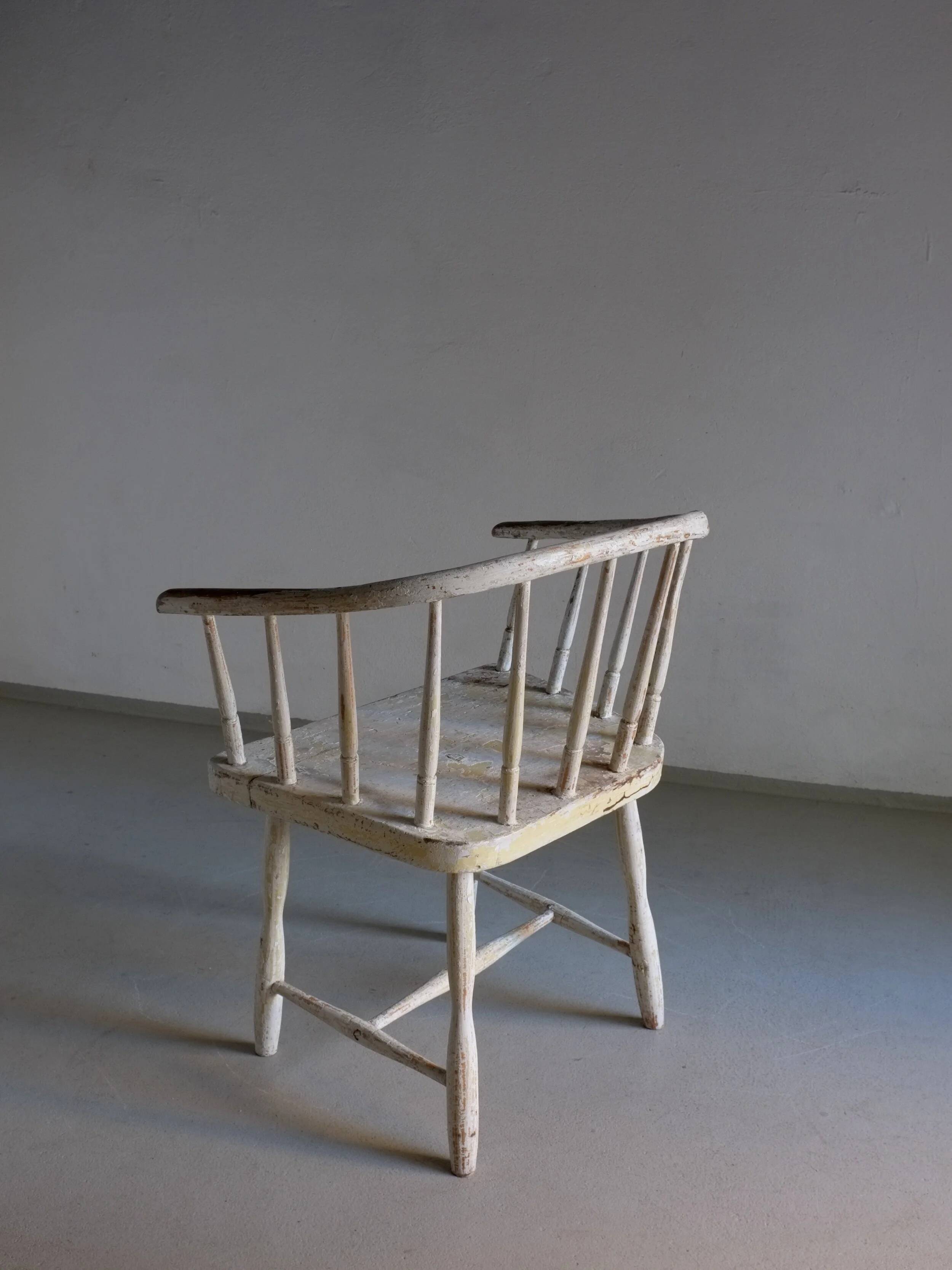 Wabi sabi white armchair | Latvia | 1900s