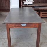 Table de ferme zinc.