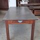 Table de ferme zinc.