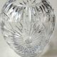 Vintage ball-shaped vase, in Bohemian/Boho chic crystal. 15 x 13 cm