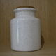 Speckled white sandstone pot