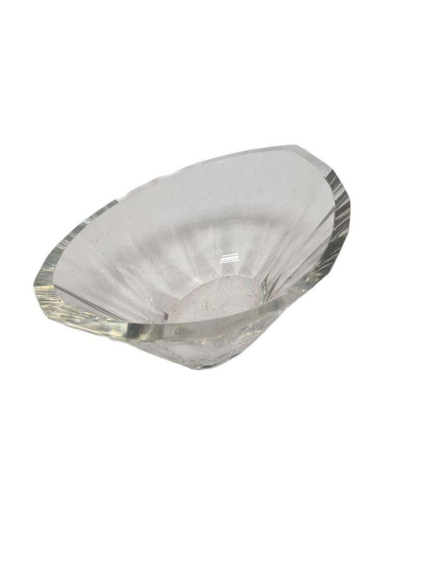 Art Deco transparent jardiniere from Moser, 1930s