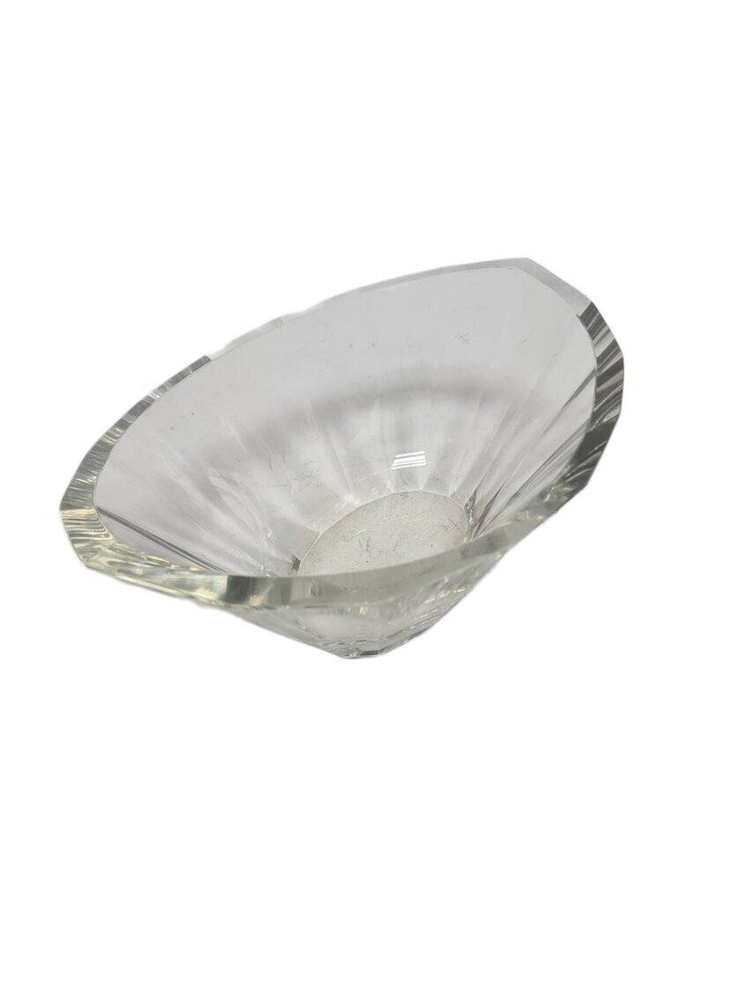 Jardinière transparente Art Déco de Moser, années 1930