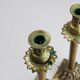 Pair of Antique French copper candlesticks in Baroque style, 1900s