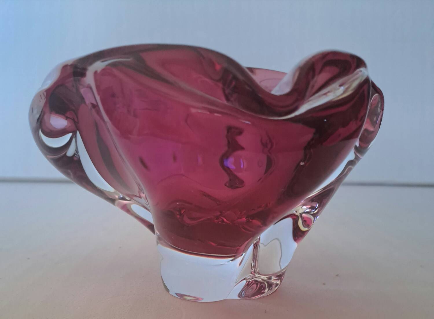 Murano crystal ashtray