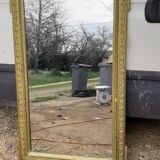 Mirror 19 th wood and golden stuc 156x87cm