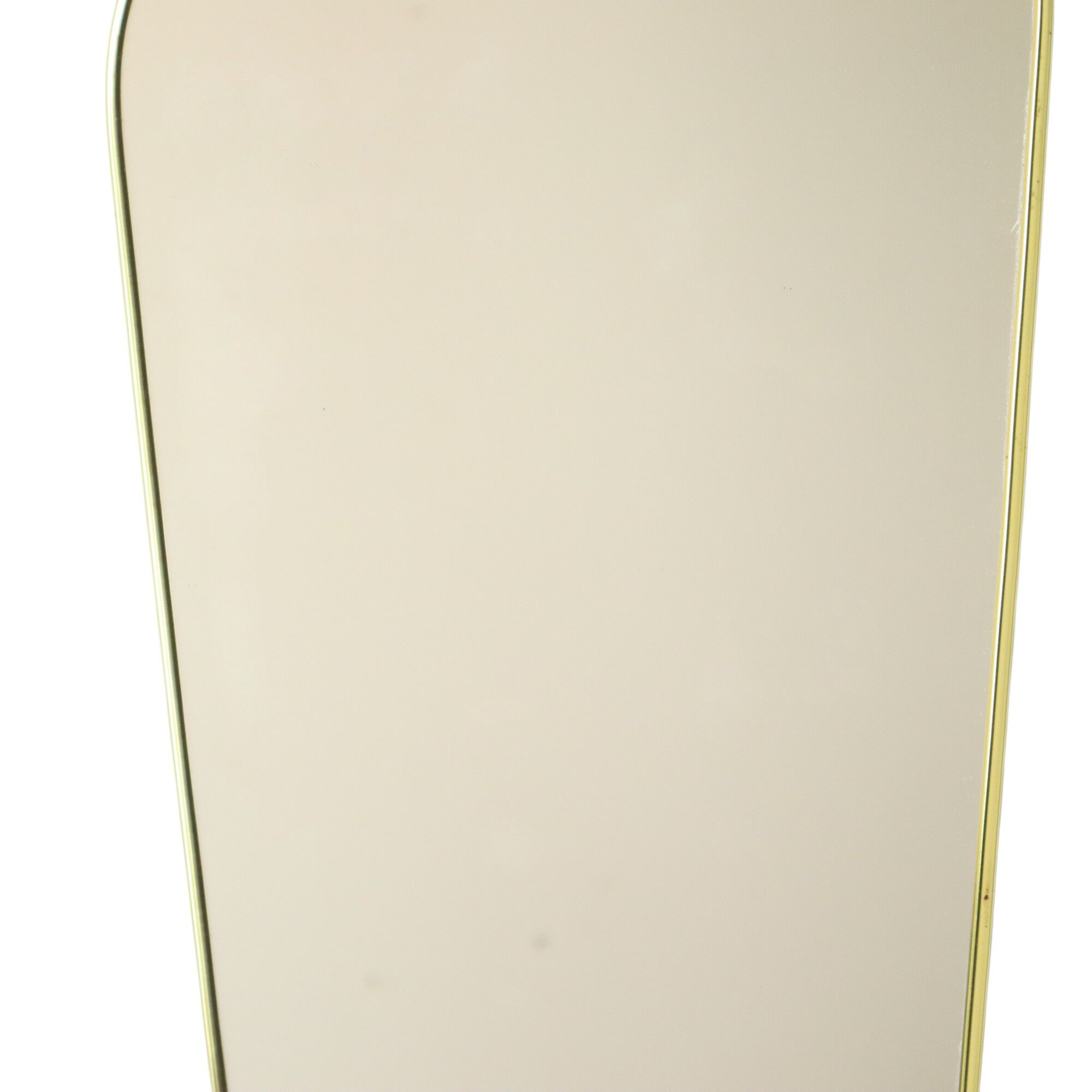 Vintage Rockabilly Freeform Mirror Gold Fifties Design 61cm