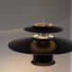 Vintage Danish black shell pendant lamp