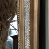 Mirror Napoleon III white waxed gold 117 x 78cm