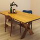 Solid oak dining table by Henning Kjærnulf, Denmark, 1960s