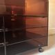 Smoked plexiglass TV/HiFi unit, Roche Bobois design 1970