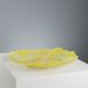 Vintage Mimosa plate by Daum Manufacture in crystal paste, 20th century.