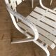 Vintage bistro chairs terrace in galvanized steel - set of 6
