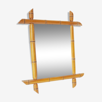 Miroir bambou 36x31cm