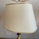 Lampe de bureau cuir et laiton
