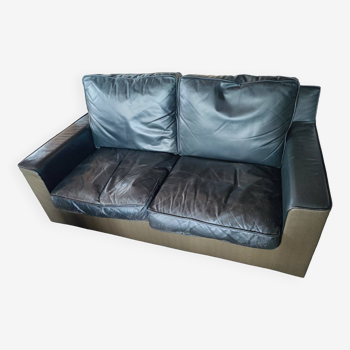 Leather and fabric sofa by Jean-Charles de Castelbajac for Ligne Roset