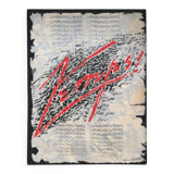 Bernard Quentin The Passage of Time hand-tufted wool art tapestry France 1998