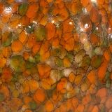 Lampara by Vidrio Millefiori, Peill & Putzler, Mid-century, Naranja, 70's –