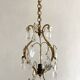 Lustre ancien pampilles en verre de murano