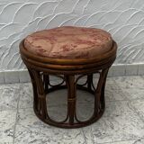 Bamboo footrest with cushion