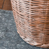 High wicker pan with handles