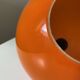 Vintage orange opaline pendant light, 1970s