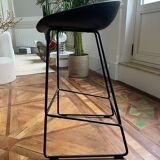 Set of 3 black Hay bar stools