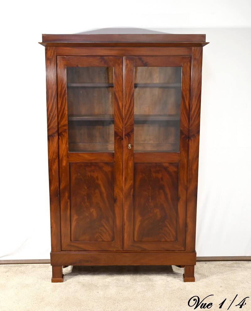 Small Mahogany Bookcase, Restoration Period – Early 19th Century