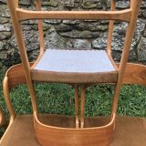 Set of 6 Baumann sleigh foot chairs 60s