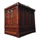 Antique Chinese bamboo storage chest
