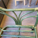 Rattan bench canapé