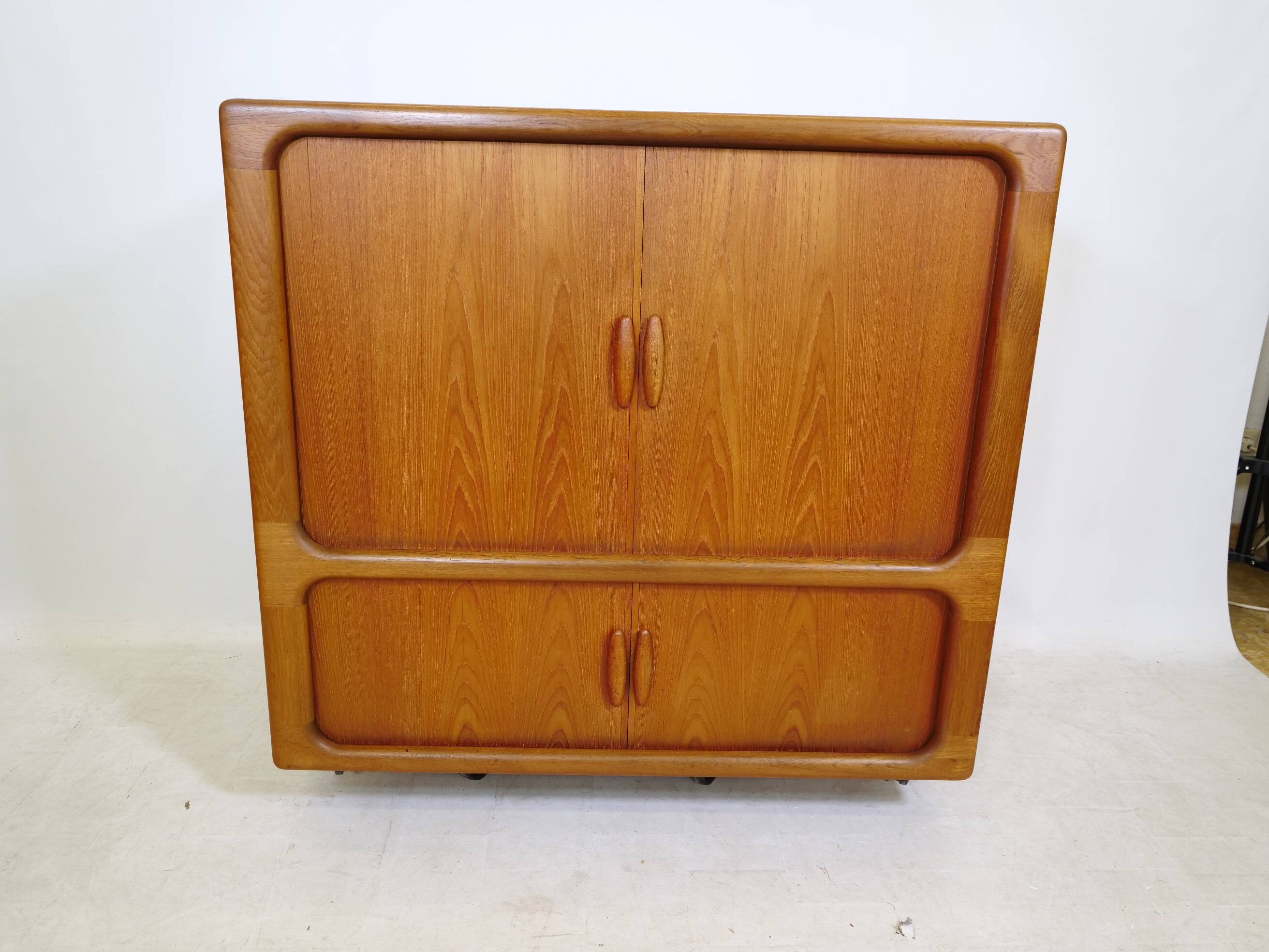 HiFi Highboard with Sliding Doors Sideboard Teak by Dyrlund, 1960s