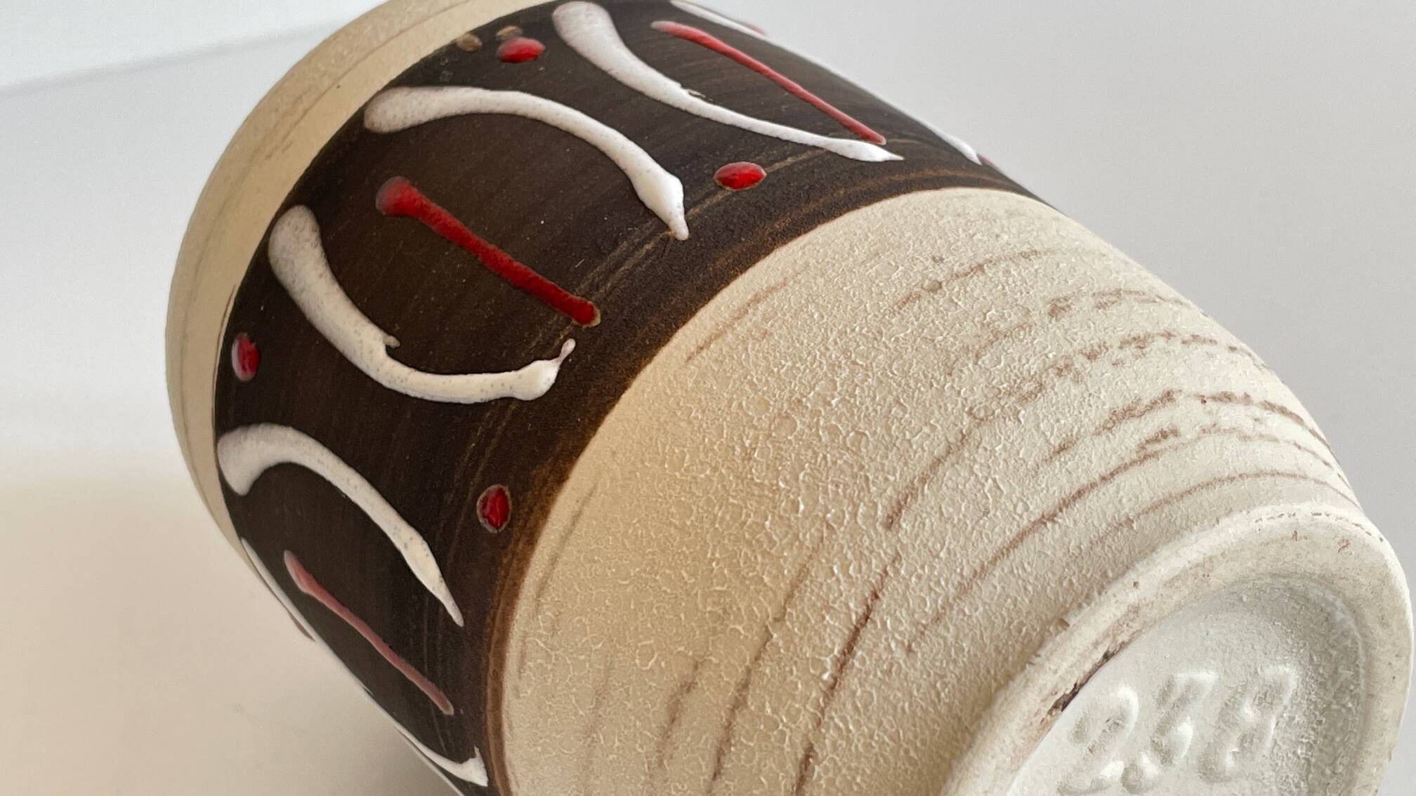 Vase artisanal ceramic 1950s