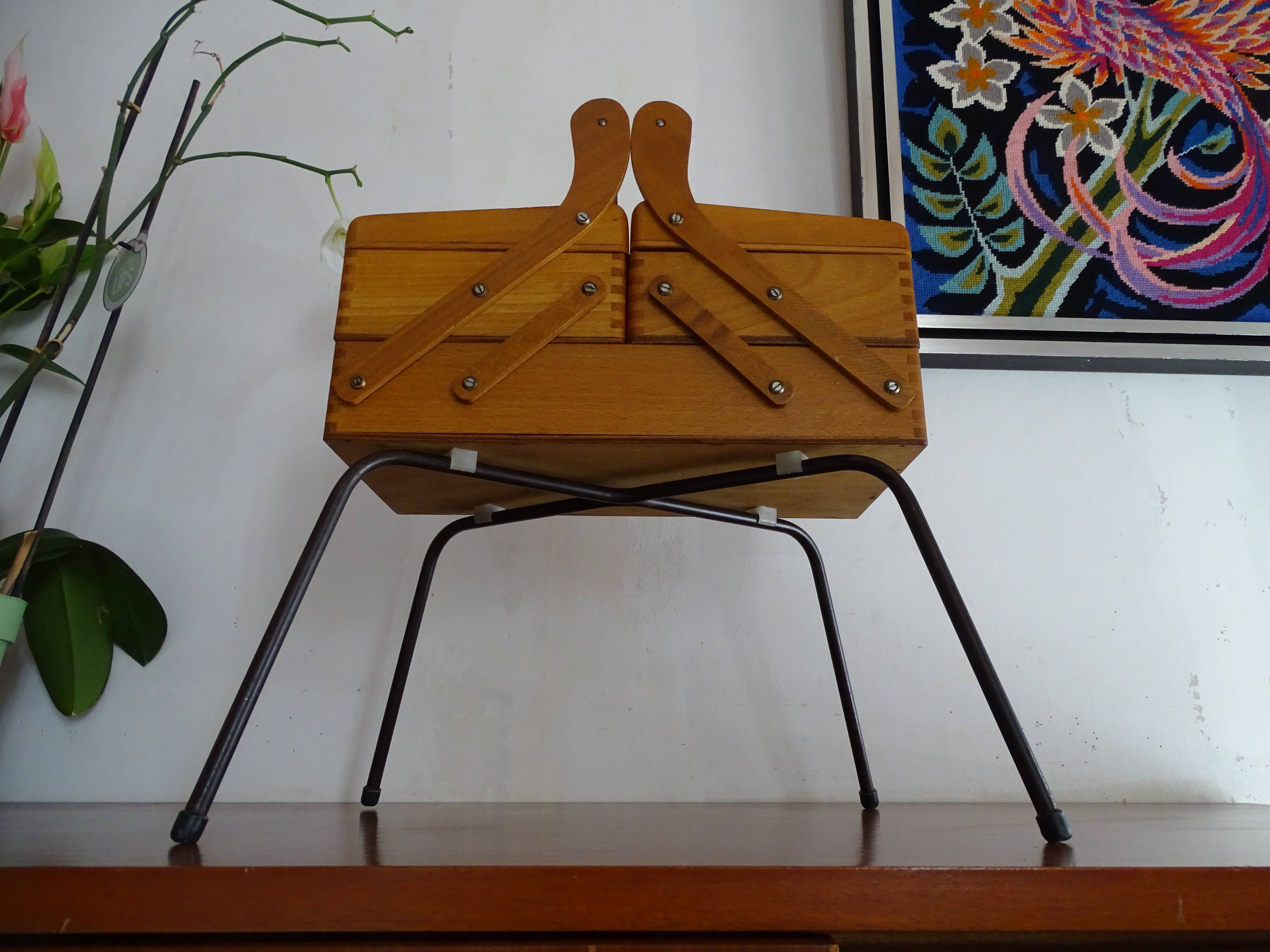 Vintage wood standing worker